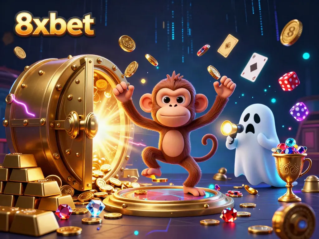 Engage with thrilling golden treasures and ghostly fun at 8xbet's haunted casino.