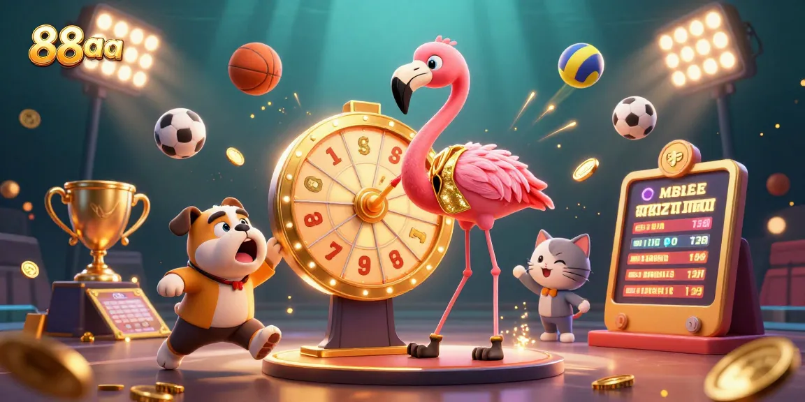 Experience gaming excitement with 88aa's vibrant illustration, showcasing beloved characters in action!
