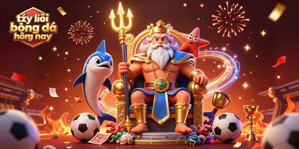 Experience the thrill of sports betting with tỷ lệ bóng đá hôm nay and dynamic game elements in this illustration.