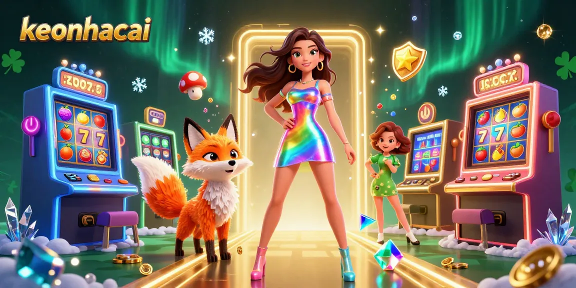 Bet on keonhacai for thrilling slot machines featuring vibrant characters amidst a dynamic gaming realm.