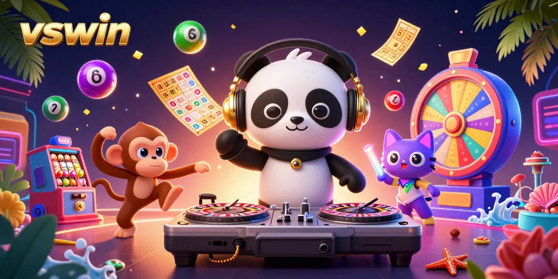 Experience the vibrant vswin casino atmosphere with lively characters and exciting game elements.