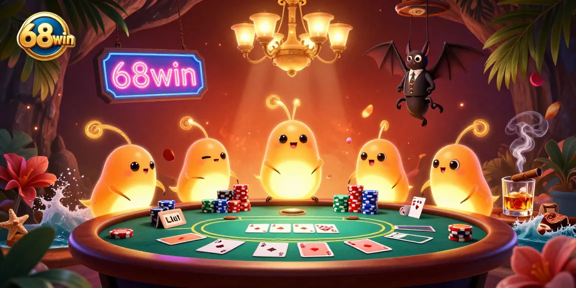 Experience thrilling gameplay at 68win with vibrant casino atmosphere and exciting poker action.