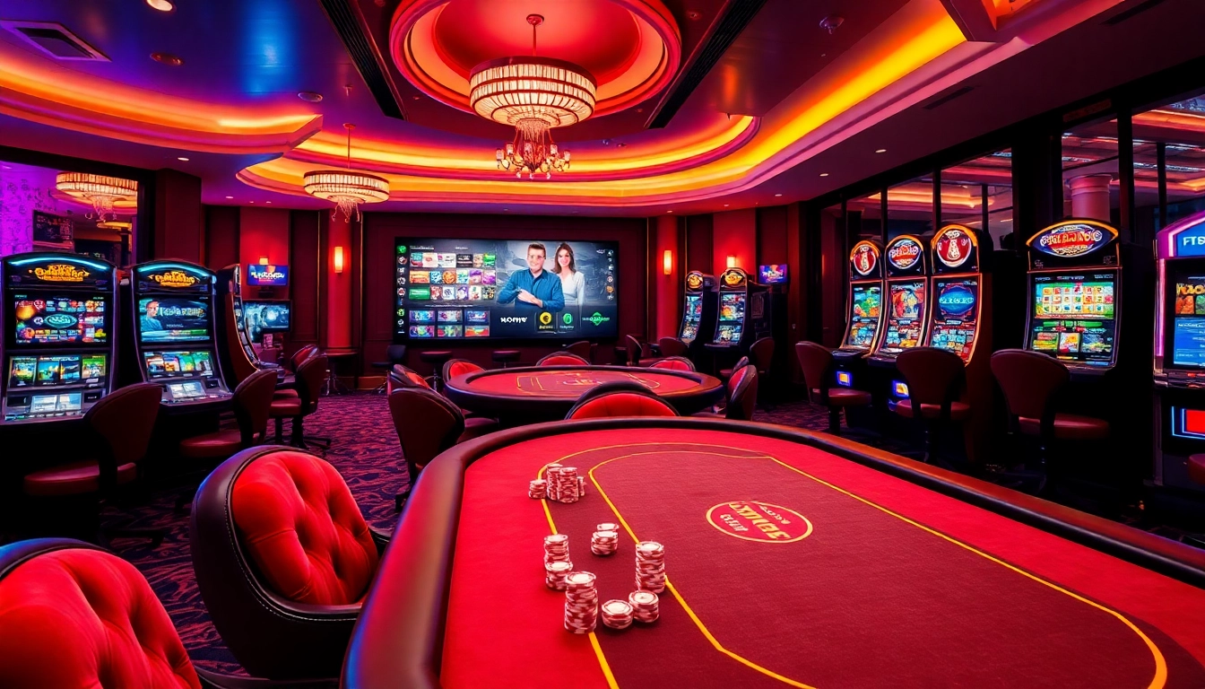 Engaged players enjoying online gambling experiences at https://uk88.trading/ with luxurious casino elements displayed.