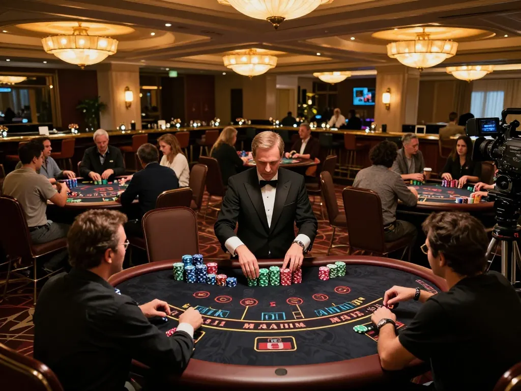 Engaged players at blackjack tables demonstrating strategies at nhacaiuytinn casino.