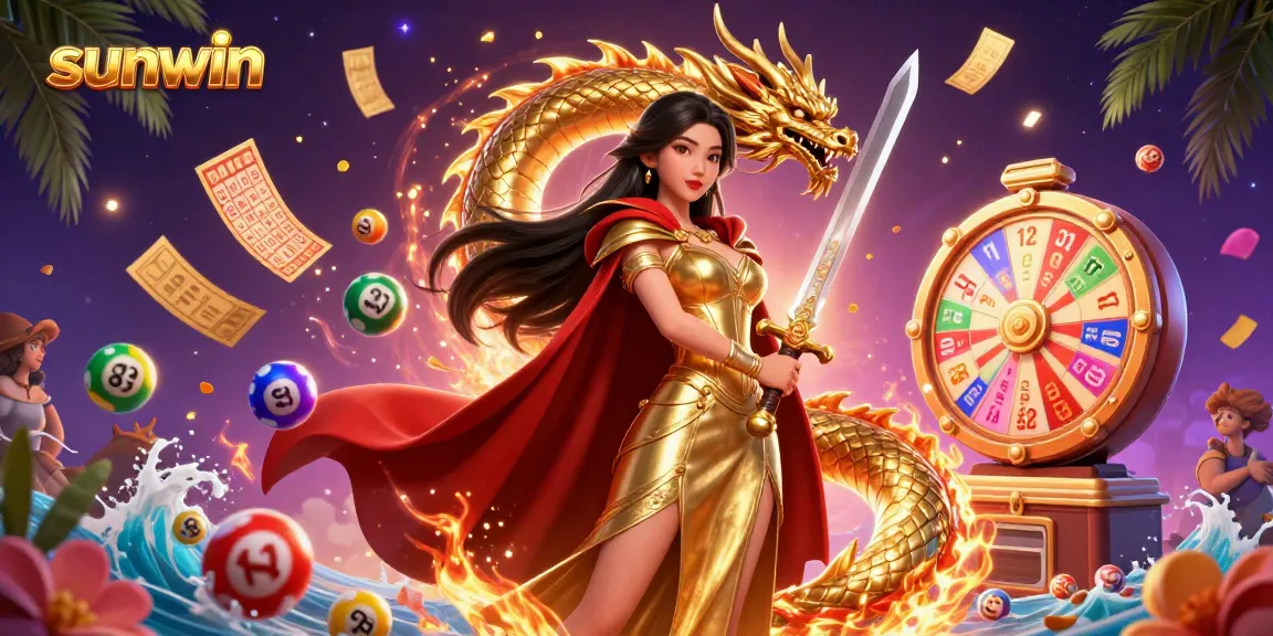 Experience thrilling gameplay at Sunwin with vibrant lottery elements and enchanting character design.