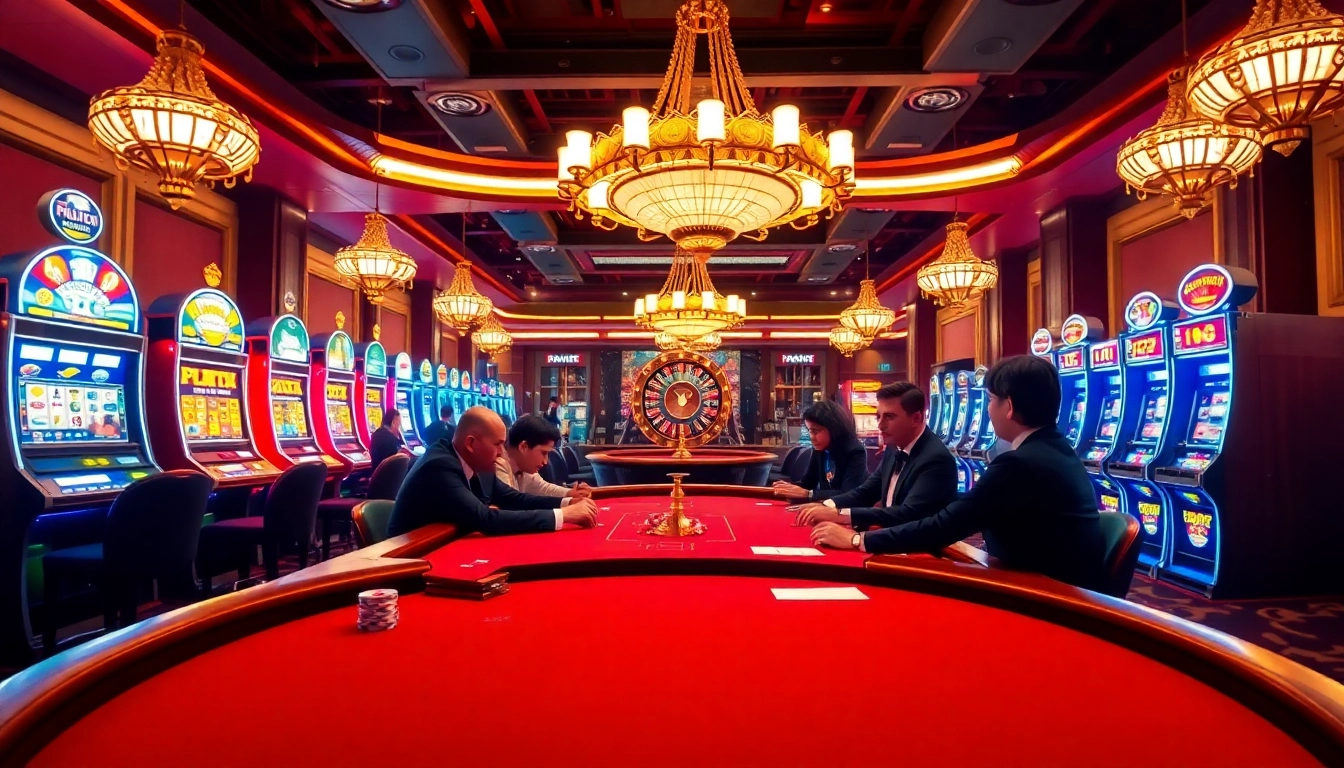 Experience thrilling gameplay at Chợ Truyện’s luxurious casino gaming tables.