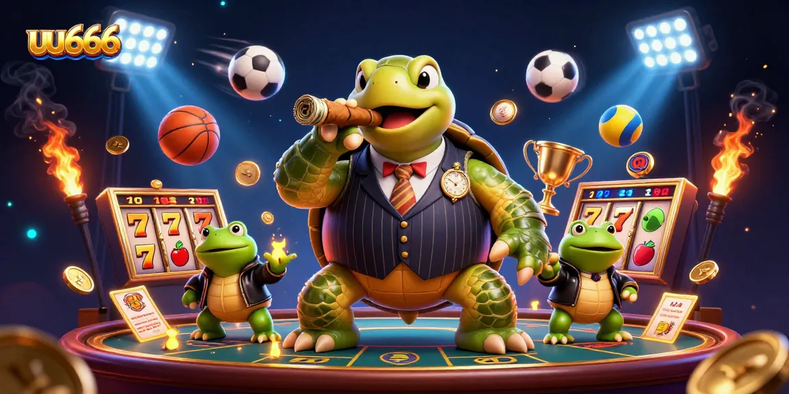 Engage in the fun of uu666 with a dynamic casino scene featuring iconic gambling elements.