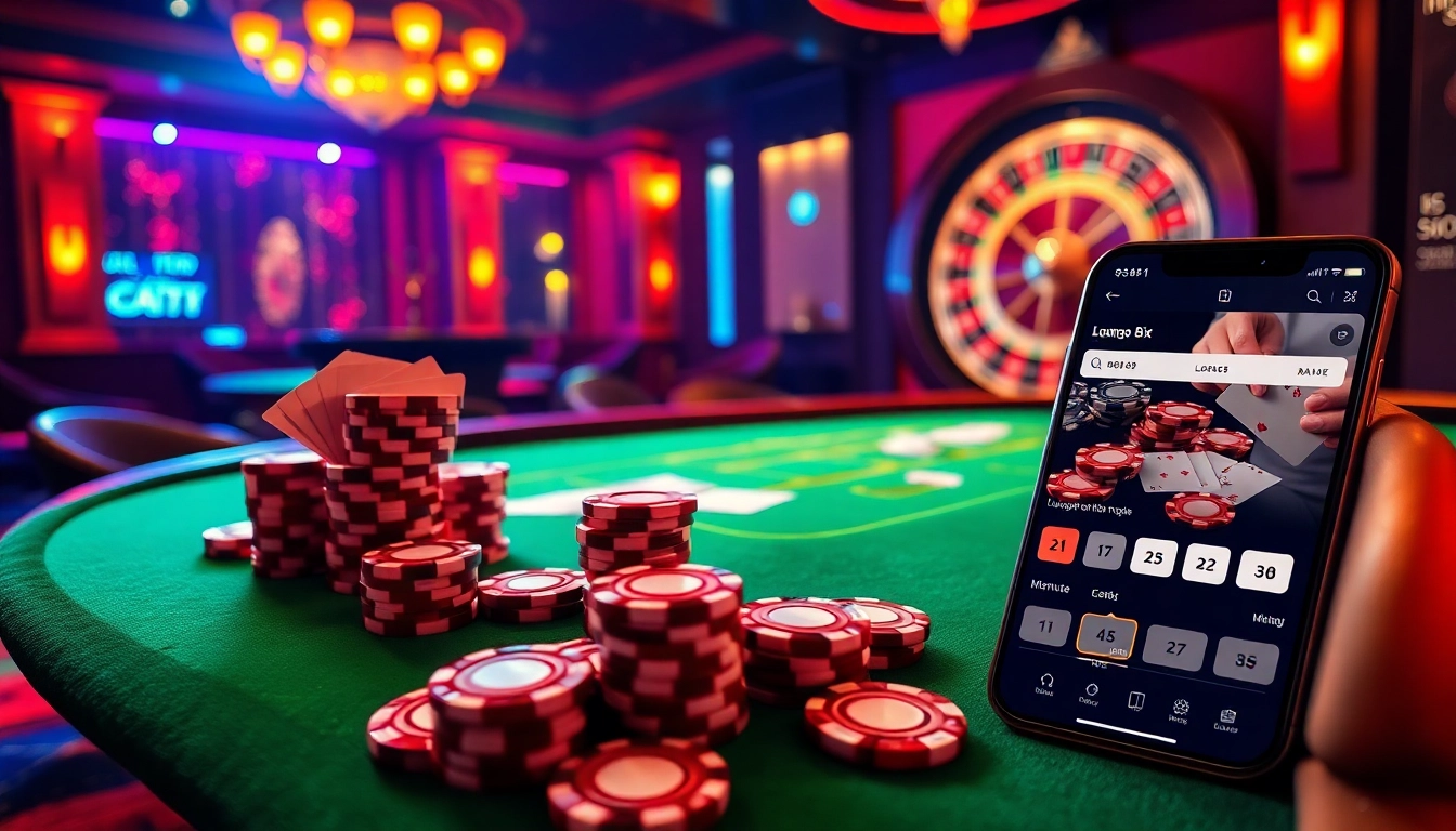 Engage in thrilling online gambling at https://luongsontv5.com/ with vibrant poker tables and roulette wheels.