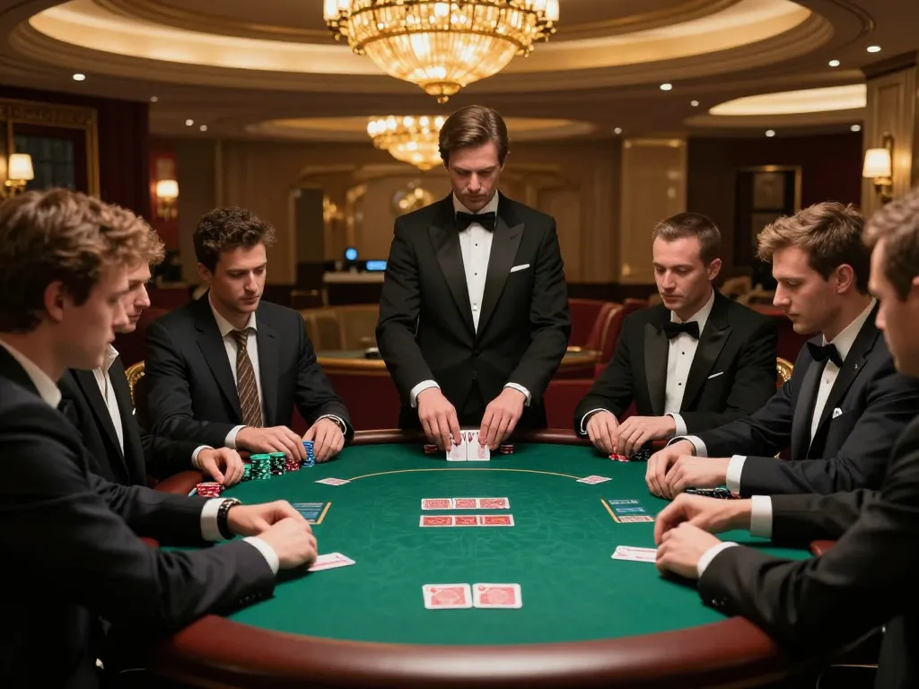 Players strategizing in high-stakes poker at UK88, showcasing intense gameplay and upscale atmosphere