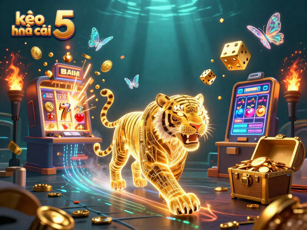 Engage with kèo nhà cái 5 as the golden tiger navigates a vibrant casino landscape