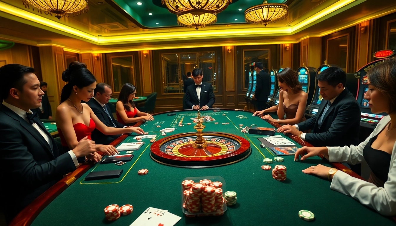 Experience the thrilling atmosphere of TK88 Casino with exciting games and sophisticated design.
