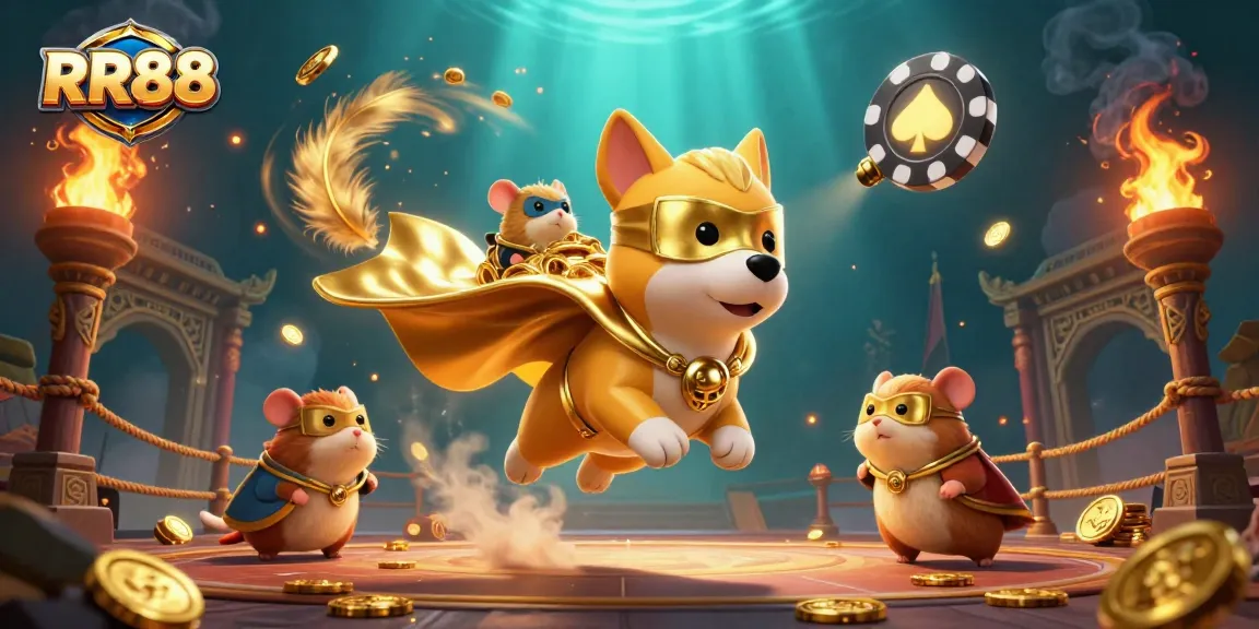 Experience the thrill of winning at RR88 Casino with colorful 3D characters and dynamic gaming elements.