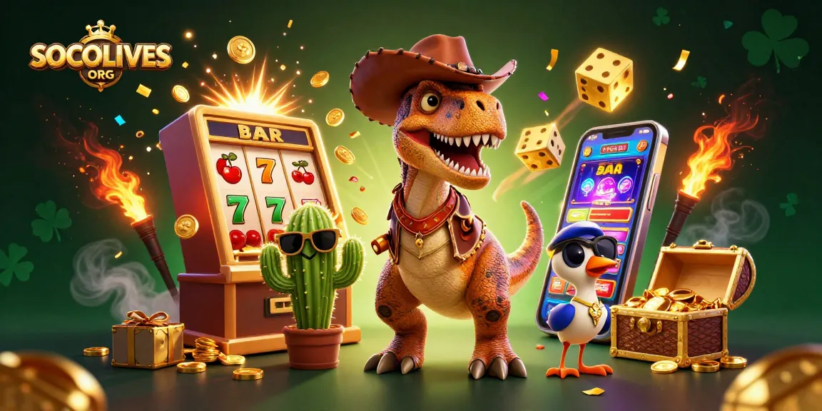 Boost your gaming experience with SOCOLIVES ORG featuring a vibrant slot scene.